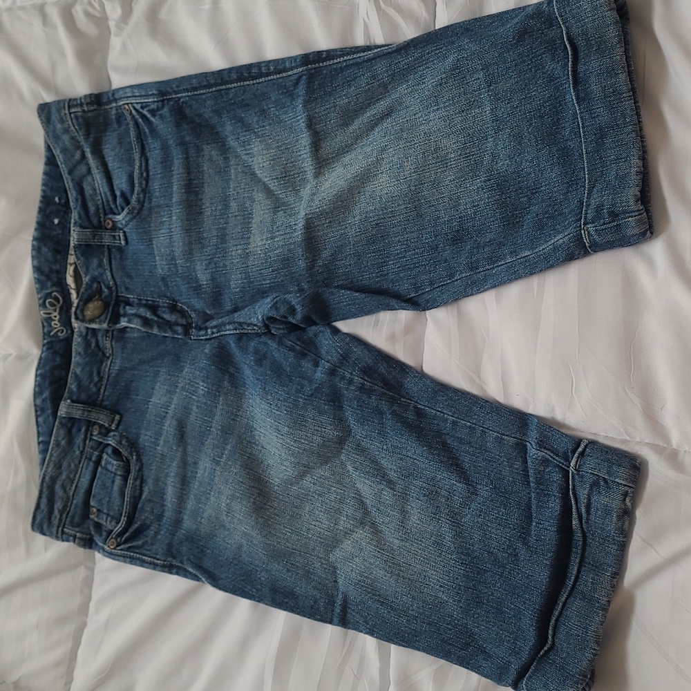 Jade crop denim jeans size 14, like new